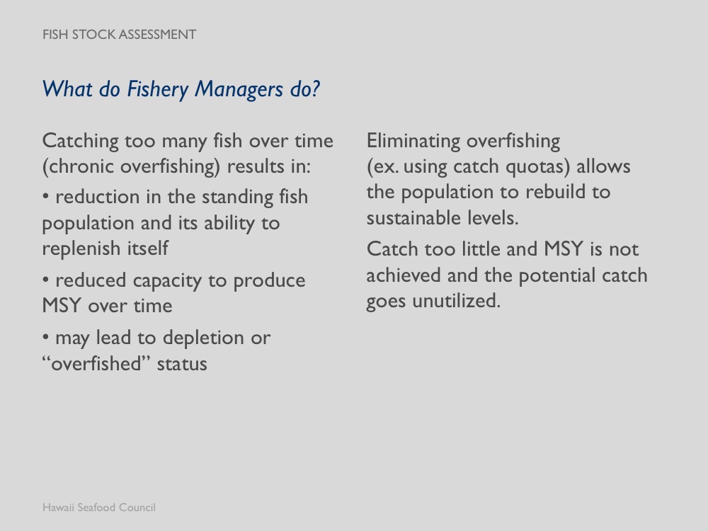 Module 5 fish stock assessment hawaii seafood